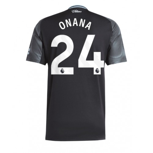 Aston Villa Amadou Onana #24 Segunda Equipación 2025-26 Manga Corta